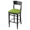 Holland Bar Stool Co 30" Bar Stool, Black Finish, Canter Kiwi Green Seat 316030Blk009 - alternate 1